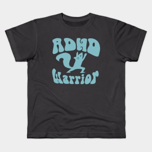 ADHD Warrior - squirrel warrior yoga pose Kids T-Shirt